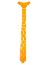 Load image into Gallery viewer, Yellow Shiny Acrylic Hexagon Necktie

