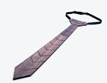 Load image into Gallery viewer, Brown Wood Laminate Necktie
