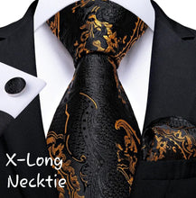 Load image into Gallery viewer, Silk Necktie and Pocket Square with Woven Cufflink Set 
