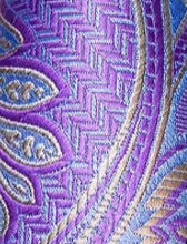 Load image into Gallery viewer, Men&#39;s Purple Floral Silk Necktie Set
