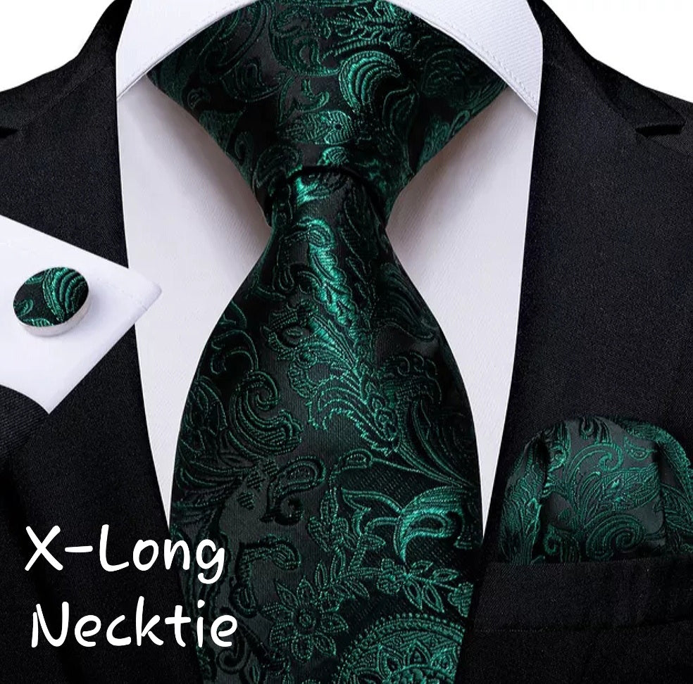 Men's Luxurious Silk Necktie Set 