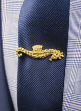 Load image into Gallery viewer, Seahorse Gold Tie Bar

