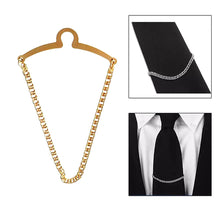 Load image into Gallery viewer, Tie Chain Golden Silver Tie Bar

