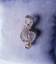Load image into Gallery viewer, Treble Clef Lapel Pin Brooch
