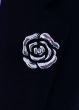 Load image into Gallery viewer, Metal Rose Flower Lapel Pin

