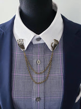 Load image into Gallery viewer, Robot Hands Collar Chain Pin
