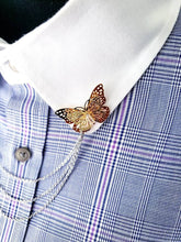 Load image into Gallery viewer, Butterfly Collar Chain Pin
