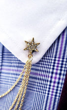 Load image into Gallery viewer, Shooting Star Collar Chain Pin 
