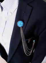 Load image into Gallery viewer, Moon Face Lapel Pin
