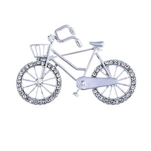 Load image into Gallery viewer, Elegant Crystal Rhinestones Bicycle Brooch Pin
