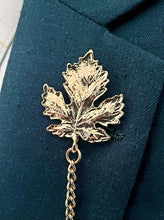 Load image into Gallery viewer, Extra Long Leaf Lapel Pin 
