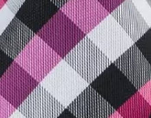 Load image into Gallery viewer, Men&#39;s Black Fuchsia Checkered Silk Necktie Set
