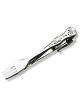 Load image into Gallery viewer, Silverware Fork Tie Bar
