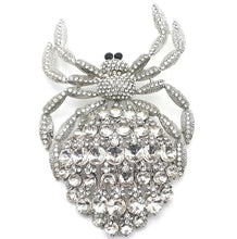 Load image into Gallery viewer, Crystal Rhinestones Spider Brooch Pin
